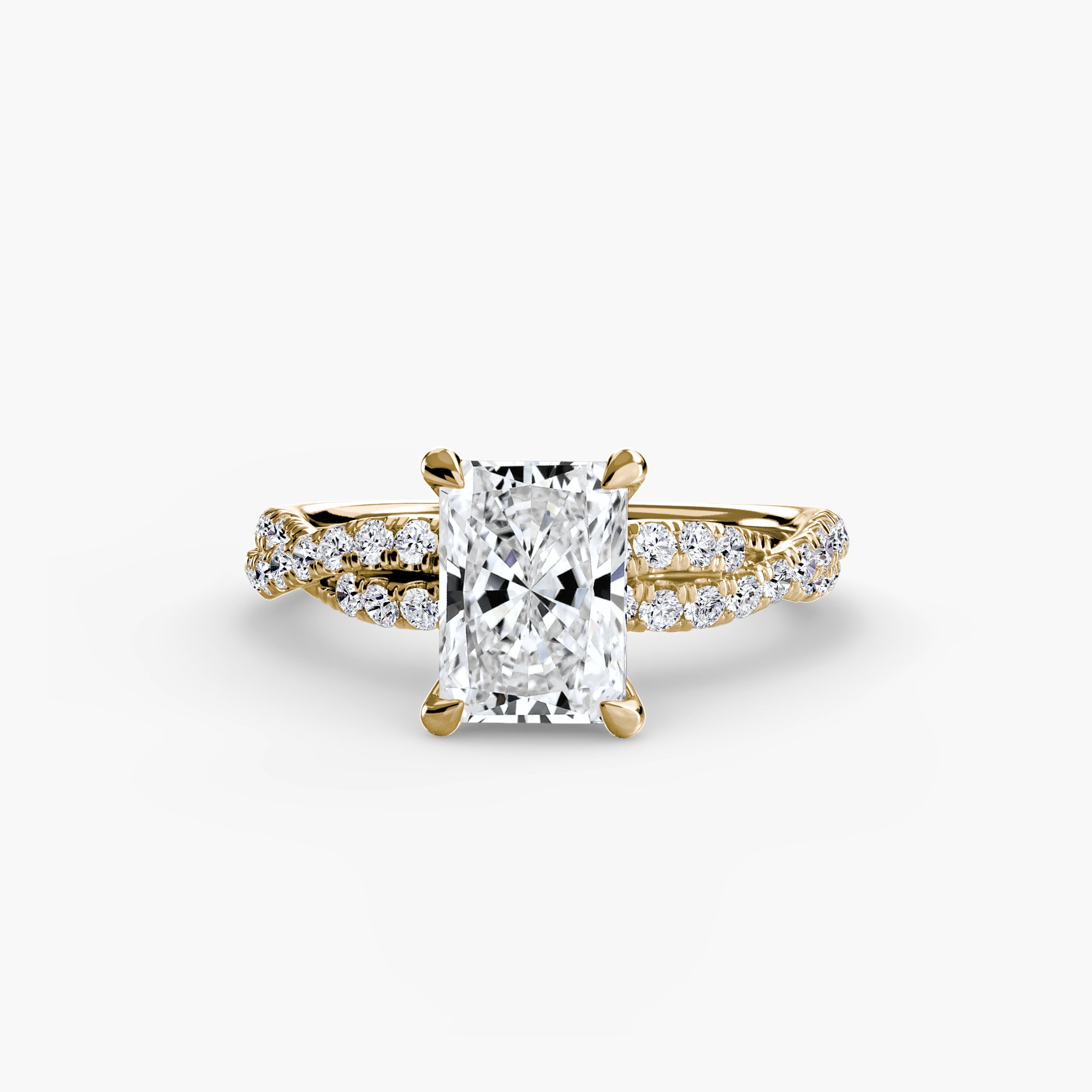 Marbella Twisted Pavé Solitaire