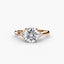 Solitaire with Cluster Shoulders