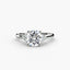 Solitaire with Cluster Shoulders