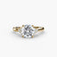 Solitaire with Cluster Shoulders
