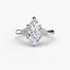 Solitaire with Cluster Shoulders 2