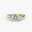 Solitaire with Cluster Shoulders 2