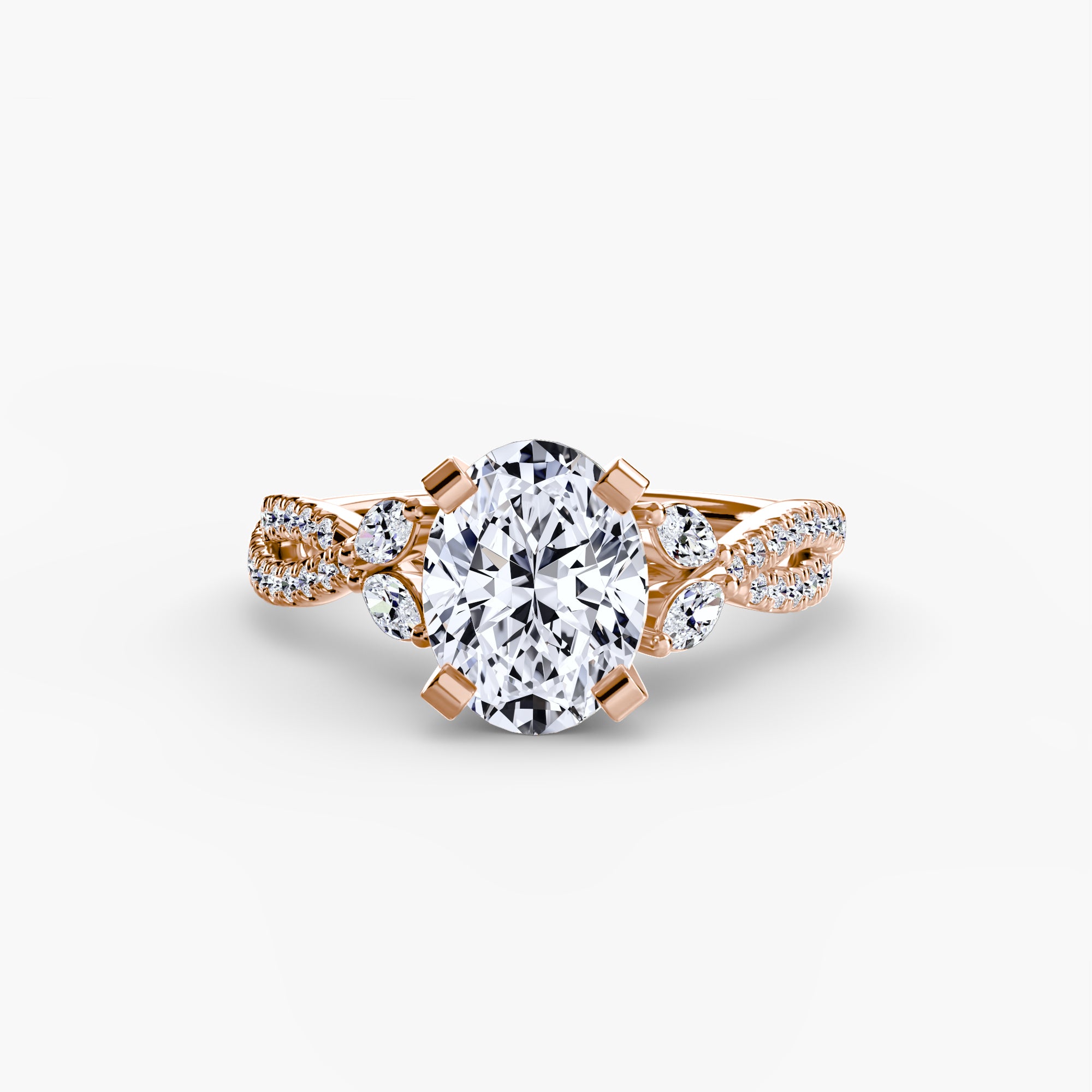 Corsica Twist Pavé Setting