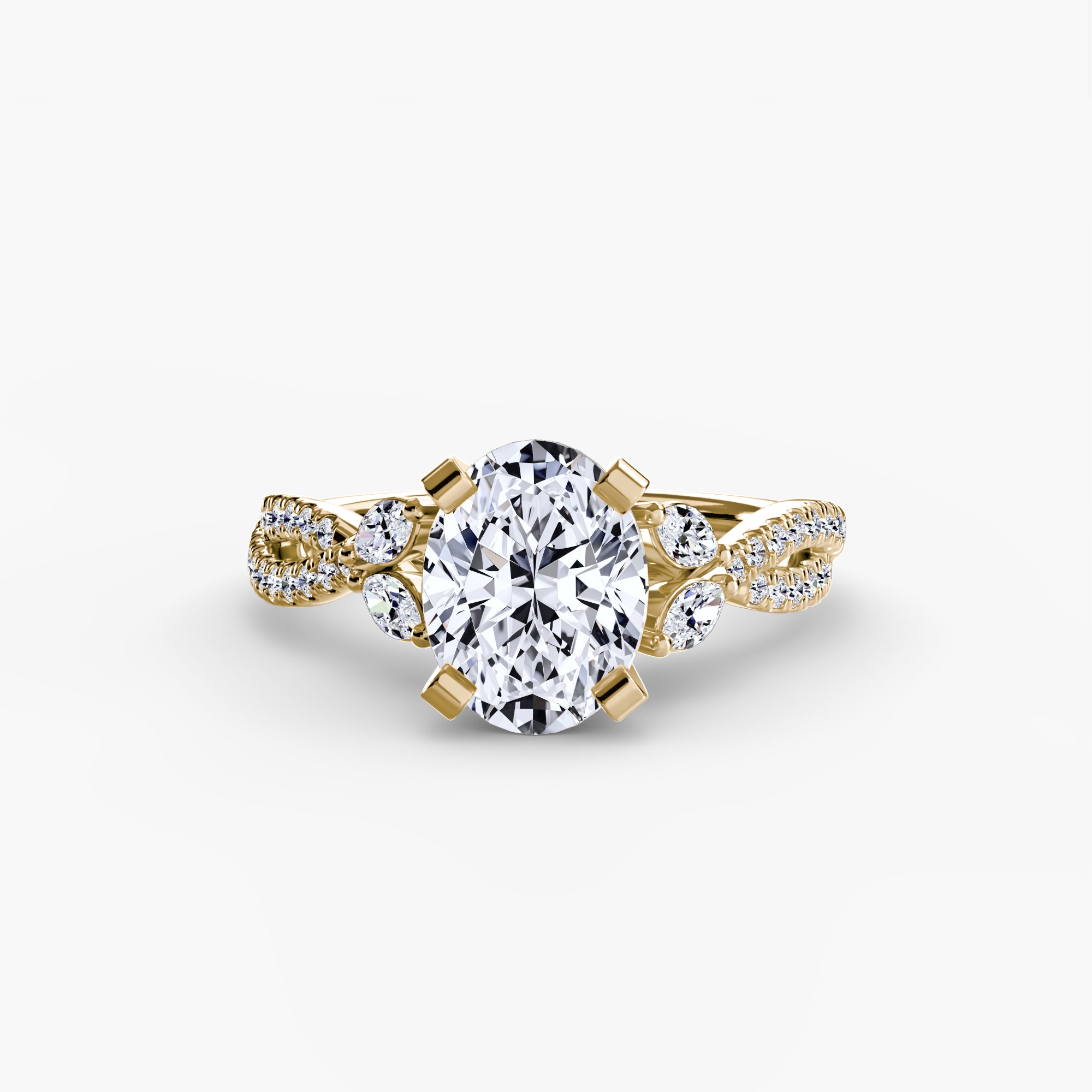 Corsica Twist Pavé Setting