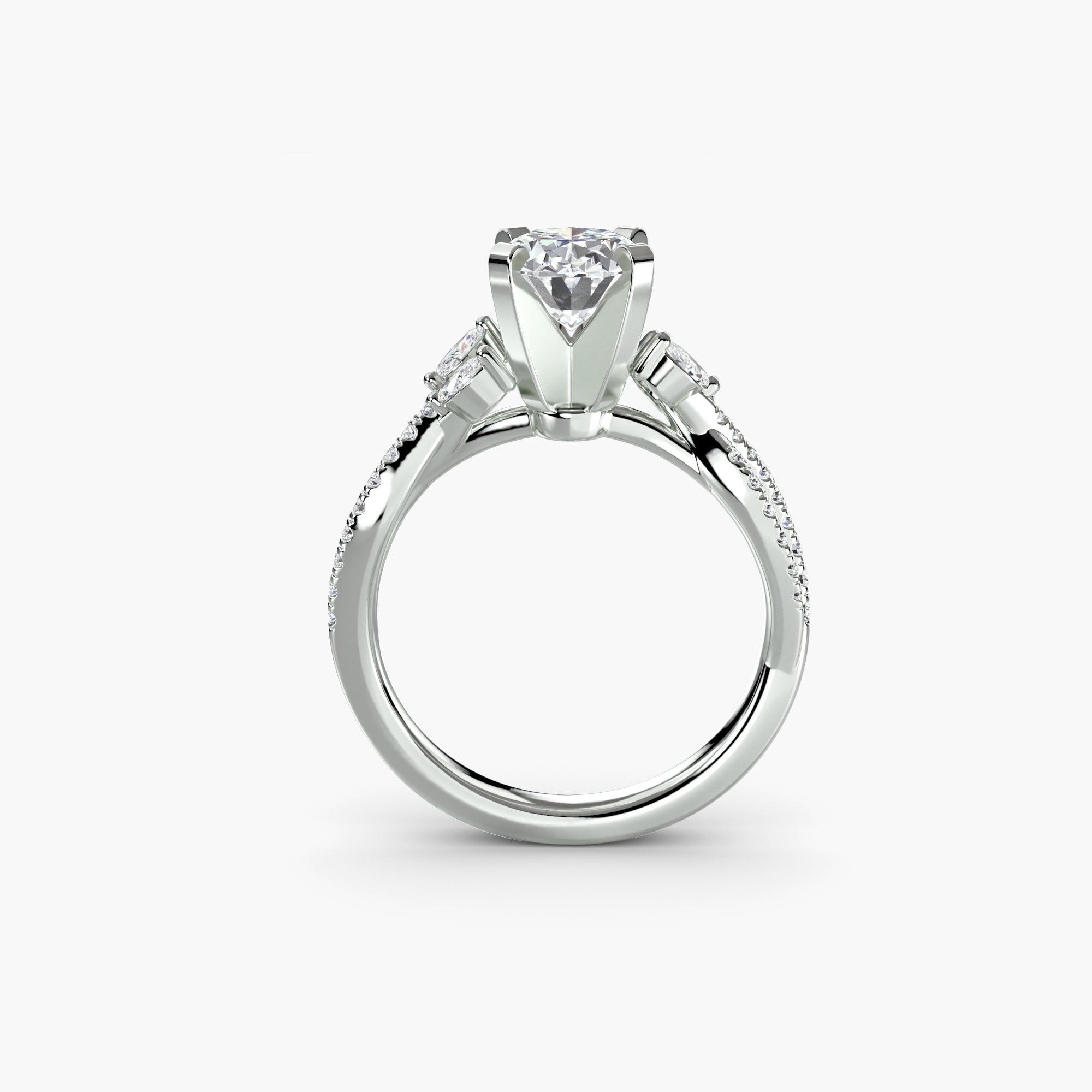 Corsica Twist Pavé Setting
