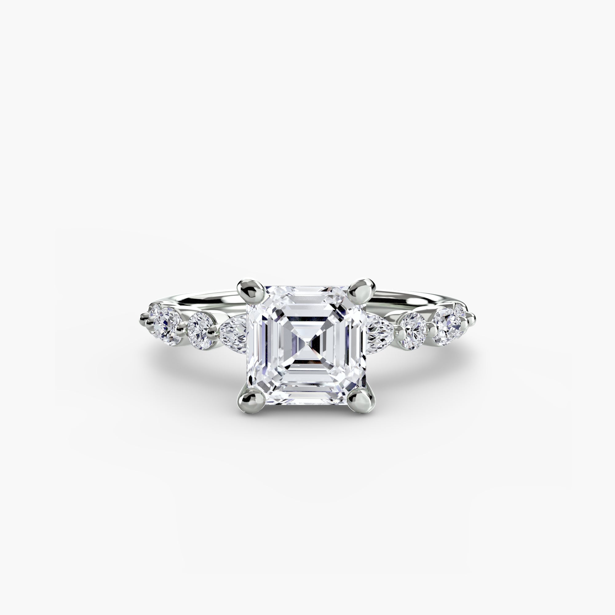 Venice Solitaire with Eternity Pavé