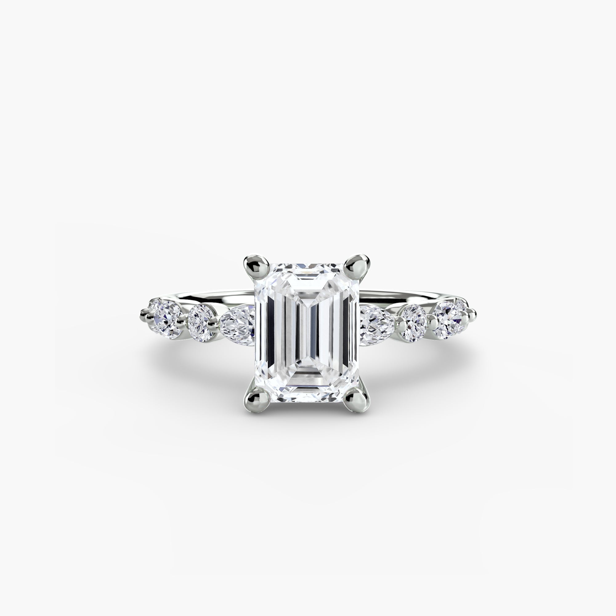 Venice Solitaire with Eternity Pavé