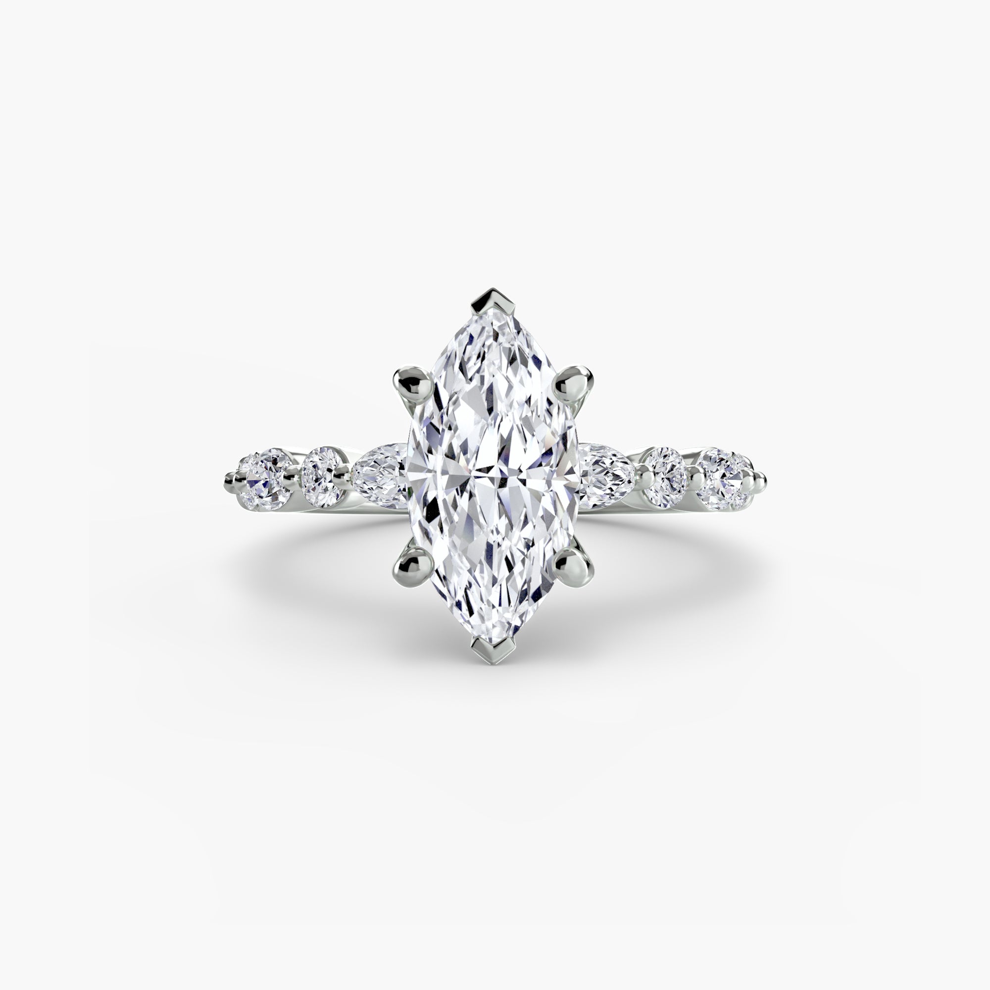 Venice Solitaire with Eternity Pavé