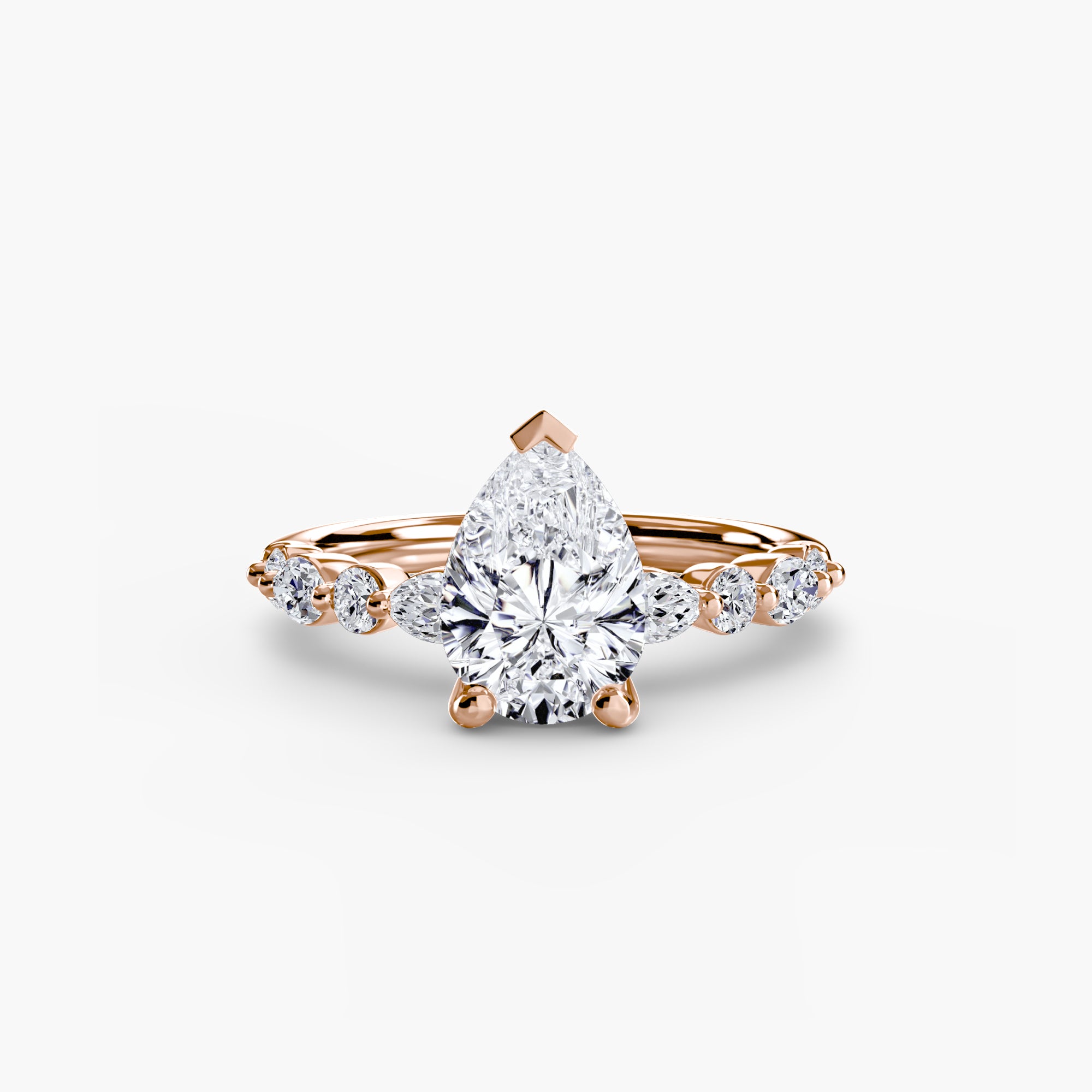 Venice Solitaire with Eternity Pavé