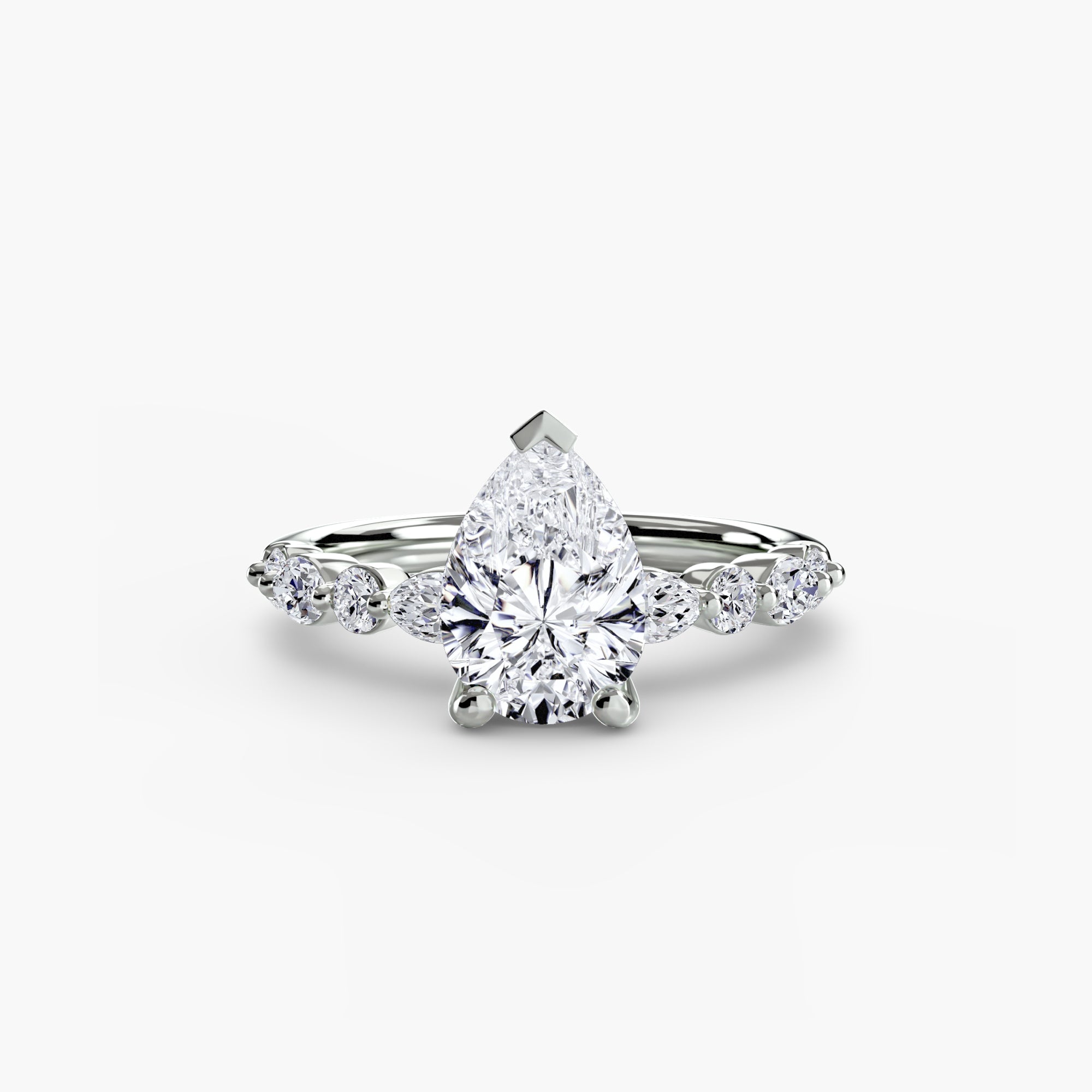 Venice Solitaire with Eternity Pavé