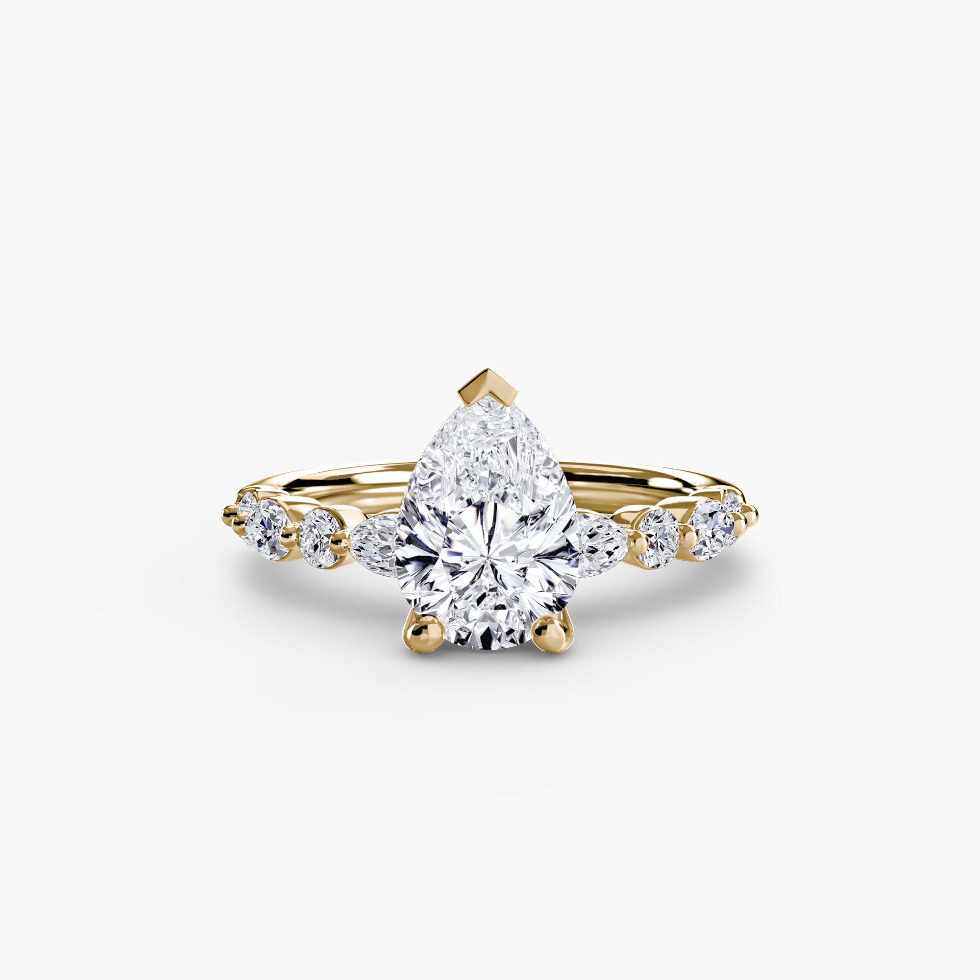 Venice Solitaire with Eternity Pavé