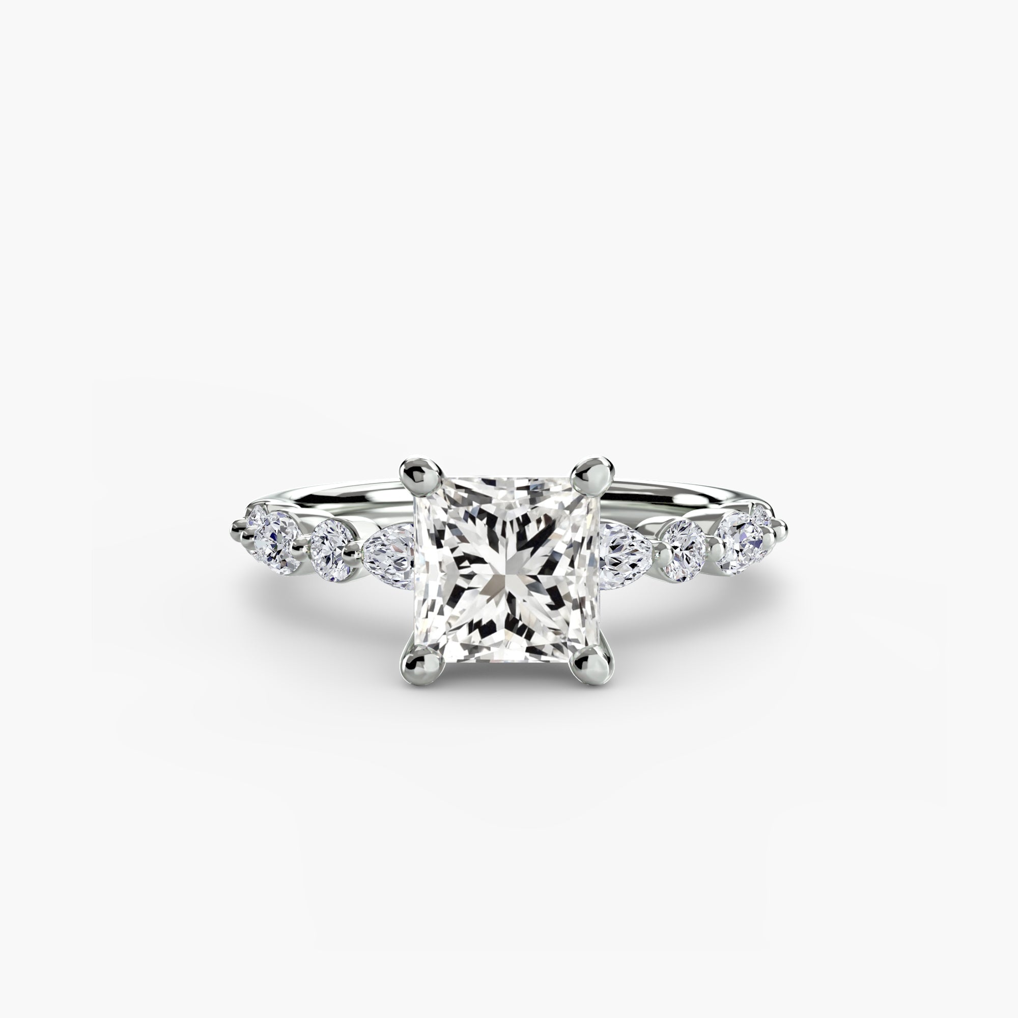 Venice Solitaire with Eternity Pavé