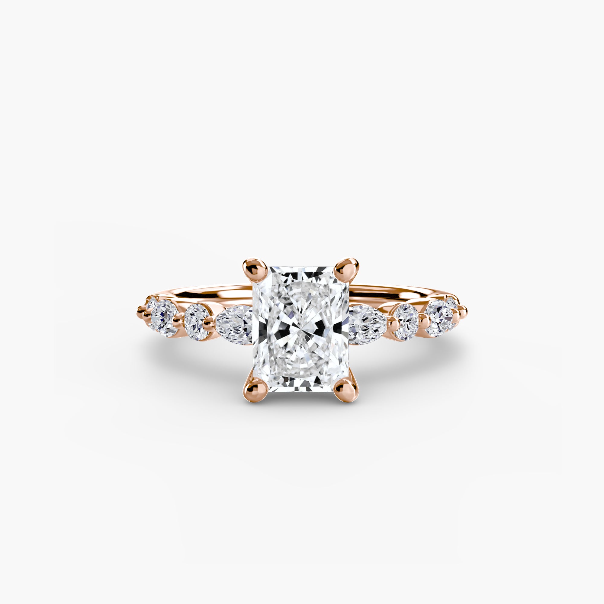 Venice Solitaire with Eternity Pavé