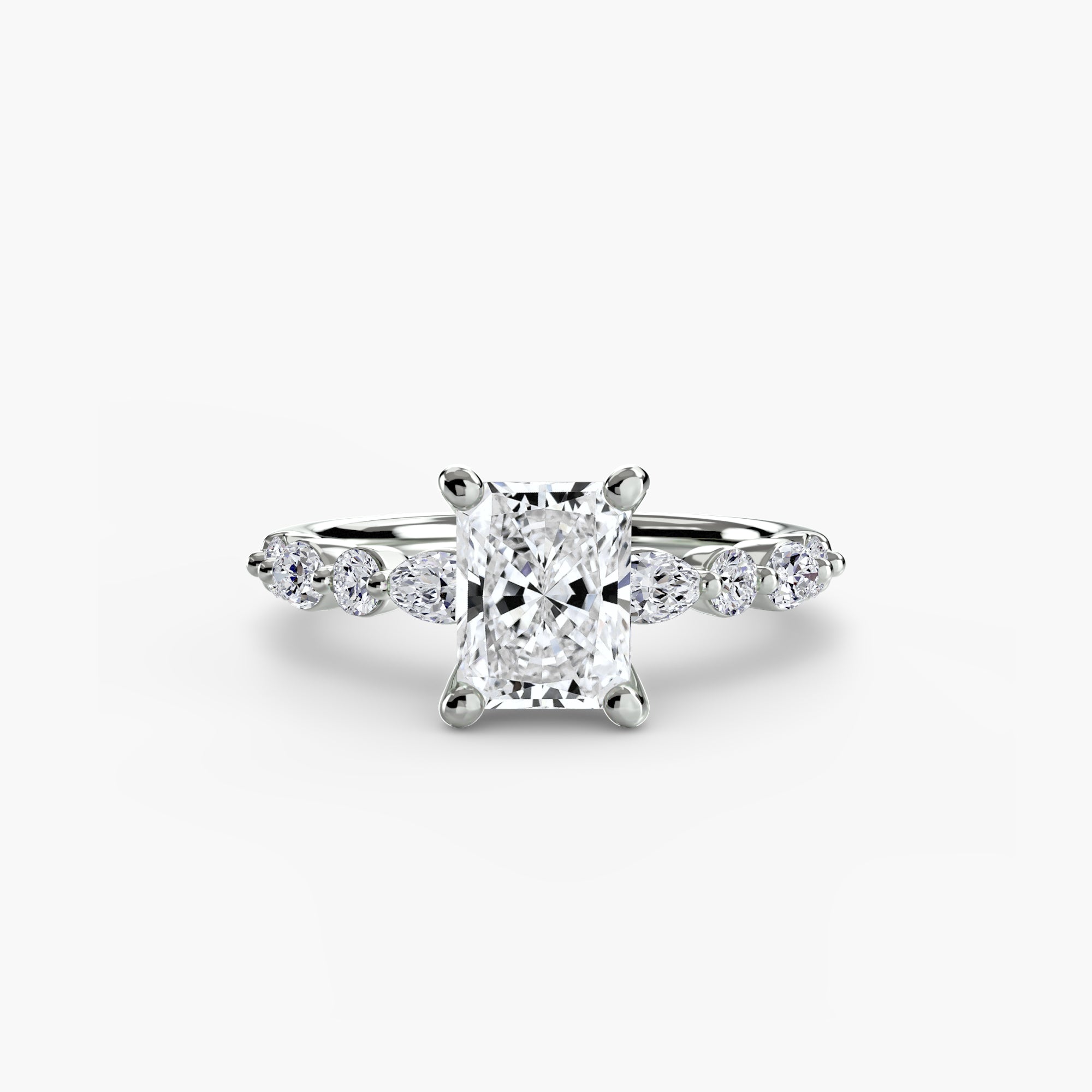 Venice Solitaire with Eternity Pavé