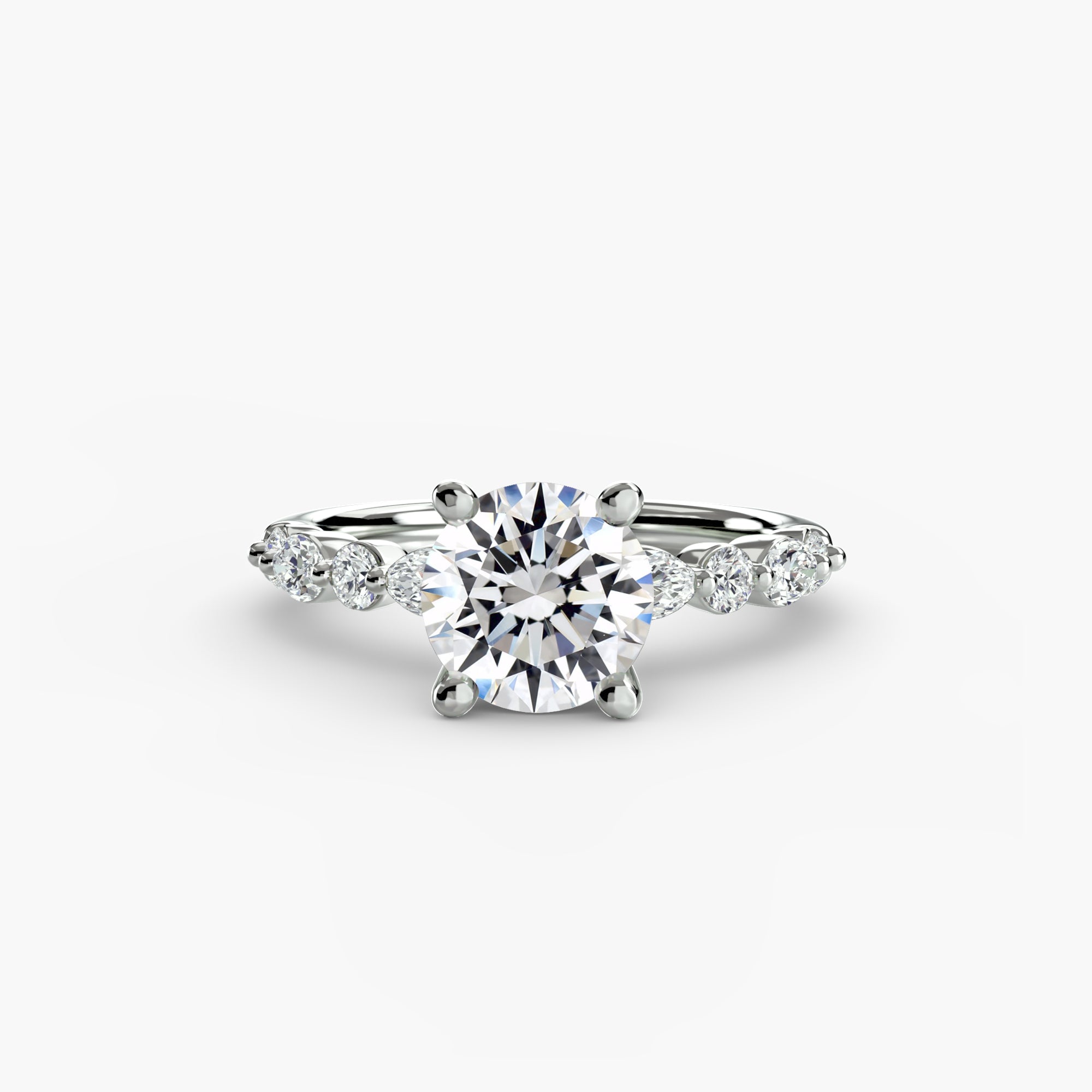 Venice Solitaire with Eternity Pavé