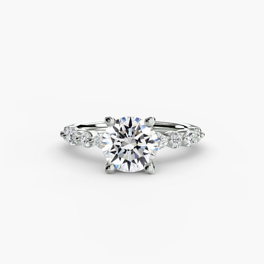 Venice Solitaire with Eternity Pavé