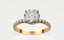 French Pavé Lab Diamond Engagement Ring