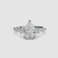 Three-Stone Ring with Pavé Band 5
